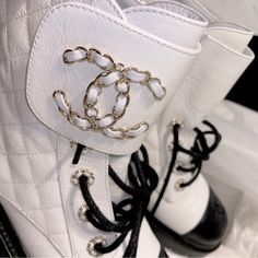 100% Authentic Chanel Boots. Comes With: Box Dust Bags Original Receipt Worn 3 Times Exactly Condition 9/10 Size 40 Chanel Combat Boots Chic White High-top Boots, White Leather Boots With Branded Heel, White Luxury Calf Leather Boots, Luxury White Calf Leather Boots, Designer White Boots With Round Toe, Designer White Round Toe Boots, Designer White Leather Boots, Elegant White Calf Leather Boots, Chanel Combat Boots