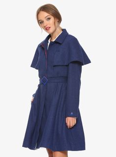 Disney Mary Poppins Returns Coat Disney Mary Poppins, Mary Poppins Returns, Practically Perfect In Every Way, Raincoat Outfit, Retro Coat, Black Herringbone, Her Universe, Cape Style, Practically Perfect