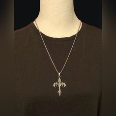 Silver Tone Stainless Steel Necklace With Flame Cross Pendant. Specifications: -Brand New. -Material: Stainless Steel -Cross Size Is About 5x3cm. -The Chain Is 60cm -Unisex -Occasion: Party, Casual, Formal, Going Out, School, Work, Special Occasion, Daily, Gifting, Etc. * Ready To Ship Next Day * If You Are Interested In More Than One Item From My Store Pleased Message Me To Make A Bundle For You With Combined Shipping. Handmade Leather Bracelets, Tungsten Wedding Rings, Steel Cross, Mens Accessories Jewelry, Steel Necklace, Fashion Mens, Stainless Steel Necklace, Hip Hop Fashion, Handmade Accessories