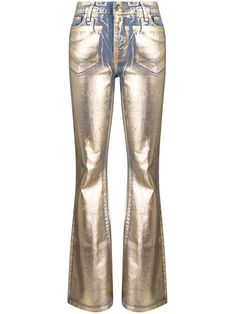 Metallic Denim, Luxury Jeans, Gold Jeans, Metallic Jeans, Metallic Look, Metal Clothing, Denim Day, Denim Patterns, Virtual Fashion