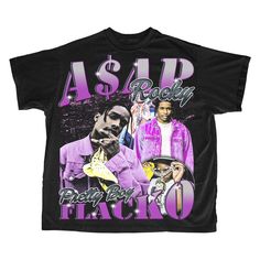 Asap rocky- dope bootleg vintage 90s tee shirt design Nike Outfits, Vintage 90s, Tee Shirt