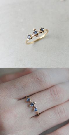 Lovely Crown Ring #jewelry #wedding #rings #engagement #gifts #fashion #cutiegifts Diamond Birthstone Crystal Ring As Gift, Diamond Birthstone Ring As Gift, Gift Sapphire Ring With Diamond Accents, Round Cut, Dainty Sapphire Diamond Ring For Promise, Delicate Sapphire Gemstone Ring For Anniversary, Delicate Sapphire Ring For Anniversary, Delicate Diamond Crystal Ring Gift, Gift Sapphire Diamond Ring, Gift Sapphire Ring With Diamond Accents