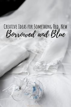 an image of a white bed with the words creative ideas for something old and new