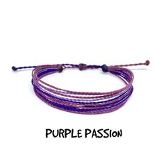 Multistrand String Bracelet Wax Cord Bracelet Waterproof | Etsy Adjustable Purple Braided Bracelets For The Beach, Adjustable Purple Friendship Bracelets For Beach, Adjustable Purple Friendship Bracelets, Homemade Gift Bags, Multistrand Bracelet, Wax Cord Bracelet, Surfer Bracelets, Beach Anklets, Multi Strand Bracelet