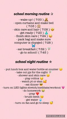 Perfect School Night Routine, After University Routine, University Morning Routine, School Evening Routine, Night Routine Before School, University Routine, Night Before School Routine, School To Do List Printable, Healthy Night Routine