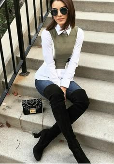 Outfit Botas, Casual Chic Outfits, Ootd Fall, About Fashion, Fall Winter Outfits, Look Chic