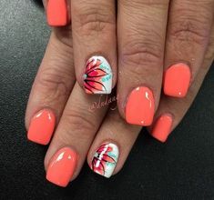 Bright Summer Nails Designs, White Manicure, Nagellack Trends, Summer Nail Art, Nail Designs Glitter, Nail Art Summer