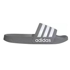 New Adidas Adilette Shower Men's Slide Sandal Gray White Size 8 Mens Slide Sandals, Adidas Adilette, Mens Slides, Flip Flop Sandals, Adidas Shoes, Slide Sandals, Gray White, Flip Flops, Shoes Sandals