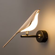 Illuminate your space with a touch of whimsy with our Creative Designer Acrylic Bird Wall Lamp. Crafted with precision and artistry, this wall lamp features a unique bird design made from high-quality acrylic material. Simple Art Designs, Vogel Silhouette, Scandinavian Wood, Boho Chic Interior, Rustic Lamp, Led Art, Rustic Lamp Shades, Round Ceiling, Bubble Chandelier