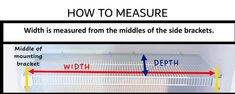 a diagram showing how to measure the width of a metal rack in a refrigerator door