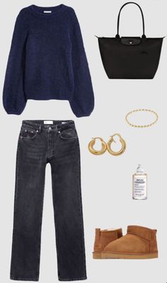 outfit inspo #ugg#outfit#inspo#zara#brown#blue#pinterest#stockolmstyle#girl#girlhood Looks Pinterest, Mode Instagram, Cold Outfits, Populaire Outfits, Going Viral, Mode Ootd, Stockholm Fashion