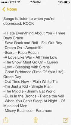 an iphone screen showing the song list for rock'n roll, which is in yellow and