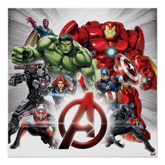 the avengers movie poster is displayed on a white background with an iron man, captain america and