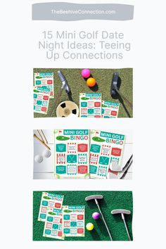 15 Mini Golf Date Night Ideas - FREE Printable Mini Golf Date, Golf Date, Mini Golf Games, Creative Date Night Ideas, Miniature Golf Course, Creative Dates, Mini Golf Course, Miniature Golf