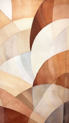 an abstract painting with brown and white colors