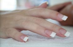 Thick White French Tip Nails, Fancy French Manicure, White French Tip Nails, Manicure Natural, Silk Nails, Nail Prices, French Manicure Nails, White French Tip, French Acrylic Nails