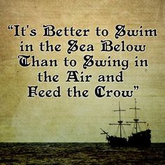 a ship in the ocean with a quote on it