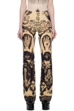 Jean Paul Gaultier Pants, Jumpsuit Jean, Jean Paul Gaultier Two Piece, Jean Paul Gaultier Bodysuit, Jean Paul Gaultier Body Print, Jean Paul Gaultier Sheer Top, Buy Jeans, Cool Fits, Jean Paul