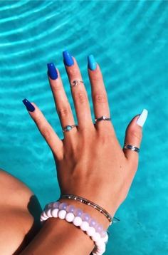 Wedding Acrylic Nails, Solid Color Nails, Colorful Nails, Smink Inspiration