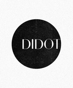 a black and white photo with the word idiotot in it's middle circle