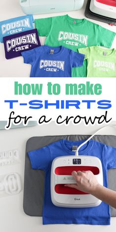 how to make t - shirts for a crowd