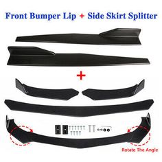 front bumper lip and side skirt splitter