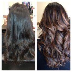 Need to get my hair done! Ombré Hair, Hair Color And Cut, Hair Envy, Brunette Hair, Hair Today, Great Hair, Hair Skin, Blonde Highlights