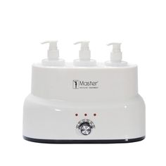 Best Choice for Massage Therapists! Master massage innovative top quality 3-bottle oil warmer makes your client more comfortable and happier by warming your favorite oil, lotion, cream, or gel. It heats up quickly, safely and evenly helping to keep the temperature consistent without compromising the oils nutrients. The warmer will gently warm 3 standard 8oz bottles to a perfect 60C/140F degrees and has an auto-shut off to regulate the temperature. The warmer has five adjustable temperature level Massage Oil Bottle, Closet Laundry, Boutique Spa, Massage Body, Esthetician Room, Room Supplies, Laundry Bathroom, Massage Equipment, Massage Lotion