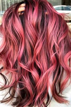 Hair Color Red Ombre, Curly Hair Trends, Pulp Riot Hair Color, Rose Gold Hair, Hair Color And Cut, Red Hair Color, Hair Color Balayage, Hair Envy, Cool Hair Color