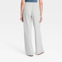 Elevate your casual wardrobe with these High-Rise Wide-Leg Sweatpants from Universal Thread™. Made of cotton and recycled cotton, these French terry cotton-blend sweatpants feel soft to the touch and provide all-day comfort. Tailored in a casual fit, these wide-leg pants feature front drawstrings to help you find the perfect fit, and side pockets provide space for all your on-the-go essentials. Universal Thread™: Found exclusively at Target. Relaxed Fit Full Length Cotton Sweatpants, Cotton Wide-leg Pants With Ribbed Waistband, Cotton Wide-leg Athleisure Pants, Wide Leg Cotton Pants With Ribbed Waistband, Comfortable Wide Leg Cotton Sweats, Cotton Wide-leg Sweatpants With Comfort Waistband, Comfort Waistband Cotton Wide-leg Sweatpants, Wide-leg Cotton Sweatpants With Comfort Waistband, Cotton Pants With Ribbed Waistband