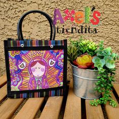 "This bright and fun mercado bag is so pretty. The colors will make you smile, I promise! Every Sumday, my mom takes her bags when she goes to the farmers market in Mexico. These bags also remind me of my abuelitas holding theirs everywhere they went. They bring me back home every time I see them, and I love that people here in the US like them too 😊 The bag is made out of plastic mesh. It measures approximately: 7 1/2\" tall 7\" wide 3 1/2\" deep Handles are about 4\" tall 100% washable. To cl Colorful Pouch Bag For Gift, Multicolor Tote Shoulder Bag, Multicolor Tote Shoulder Bag For Personal Use, Colorful Tote Bag For Gift, Colorful Tote Bag For Gifts, Bring Me Back, Plastic Mesh, Market Bags, United States Postal Service