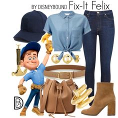 Disney Bounding For Men, Disney Characters Outfits, Disney Bounding Outfits, Character Bounding, Kemeja Denim, Disney Clothing