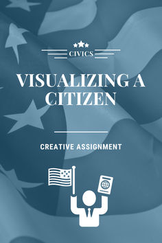 an american flag with the words visualizing citizen on it