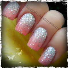 Fabulous birthday nails by ThePolishedMommy B.! Dripping In Diamonds, Nail Diamond, Sparkle Nails, Ballerina Nails, Diamond Nails, I Love Nails, Prom Nails, Birthday Nails