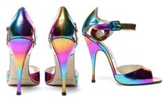 Iridescent Shoes, Brian Atwood Heels, Brian Atwood Shoes, Rainbow Shoes, Killer Heels, Brian Atwood, Fashion Heels, Court Shoes, Shoe Lover