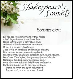 an image of shakespeare's sonnet script with flowers in the corner and text below it