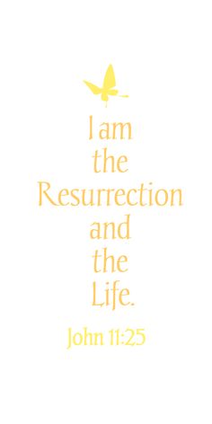 the words i am the resurrection and the life john 11 25