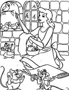 the princess and her friends coloring pages for kids to print out, with pictures on them