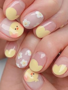 Kawaii Nails Simple, Simple Kawaii Nails, Kawaii Nails Acrylic, Sanrio Nail Art, Uñas Cute, Lilly Nails, Flower Screensaver, Nail Designs Cute, Lace Nail Design