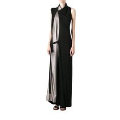 This maxi dress from Jean Paul Gaultier appears to have been made for a fashion diva like yourselfCut from fine materialsPolyamide 18% Rayon 82%Designer Style ID: gpd751agd603aColor: 791Dry Clean OnlyMade in Italy Chic Long Maxi Dress For Gala, Luxury Sleeveless Evening Maxi Dress, Elegant Sleeveless Cocktail Maxi Dress, Pre-draped Silk Maxi Dress For Night Out, Evening Pre-draped Sleeveless Maxi Dress, Silk Long Maxi Dress For Party, Luxury Draped Maxi Dress For Formal Occasions, Pre-draped Floor-length Maxi Dress For Cocktail, Pre-draped Formal Maxi Dress