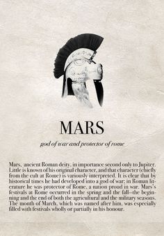 an advertisement for mars with a helmet on it