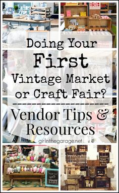 the words doing your first vintage market or craft fair vendor tips and resources on top