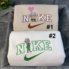 Carl Fredricksen And Ellie Fredricksen Up Disney Nike Embroidered Sweatshirts Matching Hoodies For Couples Nike, Ellie Fredricksen, Disney Movie Up, Disney Nike, Carl Fredricksen, Nike Hoodies, Carl And Ellie, Up Disney, Nike Products