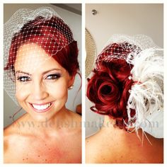 Hawaii wedding makeup and hair artist.  Red hair messy updo.  Sexy smokey makeup Ginger Bride, Redhead Wedding, Wedding Hair With Veil, Hair With Veil, Red Hair Colour, Messy Hair Updo, Secret Wedding, Curly Updo