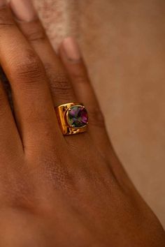 Lila Ring with Citrine + Peridot in Matte Gold – Adore Adorn Luxury Citrine Open Ring, Jewellery Moulds, Bold Rings, Casting Jewelry, Mystic Topaz, Dream Jewelry, Matte Gold, Black Enamel, Pearl Ring