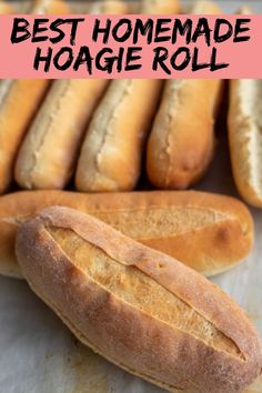 the best homemade hoagie roll recipe is easy to make and uses only two ingredients