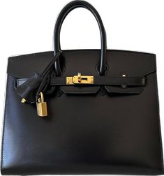 Birkin 25 Sellier, Black Birkin Bag, Black Birkin, Dream Bag, Tote Bag Black, Birkin 25, Hermes Birkin, Birkin Bag, Leather Tote Bag