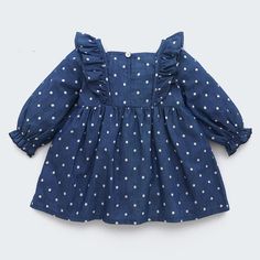 Product Title: Baby Girls Polka Dot Ruffled Long Sleeve Dress Find Baby Clothes sKeyword Tag: Corduroy Overalls Girls* Soft Feeling & Cozy Comfortable* Package Package Included: 1 Dress* Fabric & Fabric: 65% Cotton, 35% Polyester* Available for Machine Wash as well as Tumble Dry*Imported Are you look for a best quality and low price dress? Then Baby Girls Polka Dot Ruffled Long Sleeve Dress Find Wholesale Baby Clothes Suppliers is the best one for you! The Fashion colours with amazing designs fo Cute Polka Dot Dress With Ruffles, Polka Dot Long Sleeve Dress With Ruffles, Cute Long Sleeve Dresses For First Birthday, Long Sleeve Polka Dot Cotton Dress, Polka Dot Long Sleeve Cotton Dress, Polka Dot Ruffle Dresses For Playtime, Long Sleeve Ruffled Dresses For First Birthday, Cute Swiss Dot Cotton Dress, Cute Cotton Swiss Dot Dresses