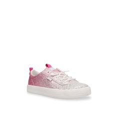 Keds-Kara Slip-On Sneaker - Kids' Liven up their casual look with the bold Kara slip-on sneaker from Keds. Glittery detailing shines with each step, while the classic look pairs well with fave fits. Not sure which size to order? Click here to check out our Kids’ Measuring Guide! For more helpful tips and sizing FAQs, click here . Pink Sneakers With Glitter Print For Spring, Pink Glitter Synthetic Sneakers, Pink Glitter Print Lace-up Sneakers, Trendy Pink Sneakers With Glitter Print, Pink Glitter Sneakers For Spring, Pink Glitter Accent Sneakers For Spring, Pink Low-top Sneakers With Glitter Print, Trendy Pink Glitter Sneakers, Pink Glitter Lace-up Sneakers