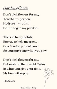 the poem garden of love is written in black and white